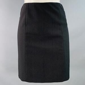 PHILOSOPHY di ALBERTA FERRETTI Size 2 Black Polyester A-Line Above Knee Skirt
